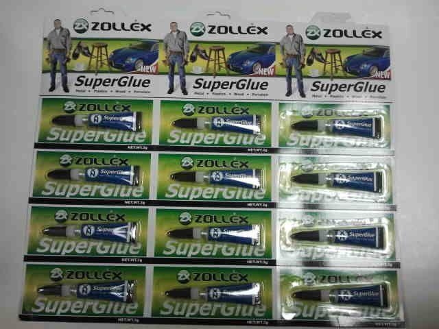 Супер клей Zollex SuperGlue (3гр.) (12 шт. в упак.)