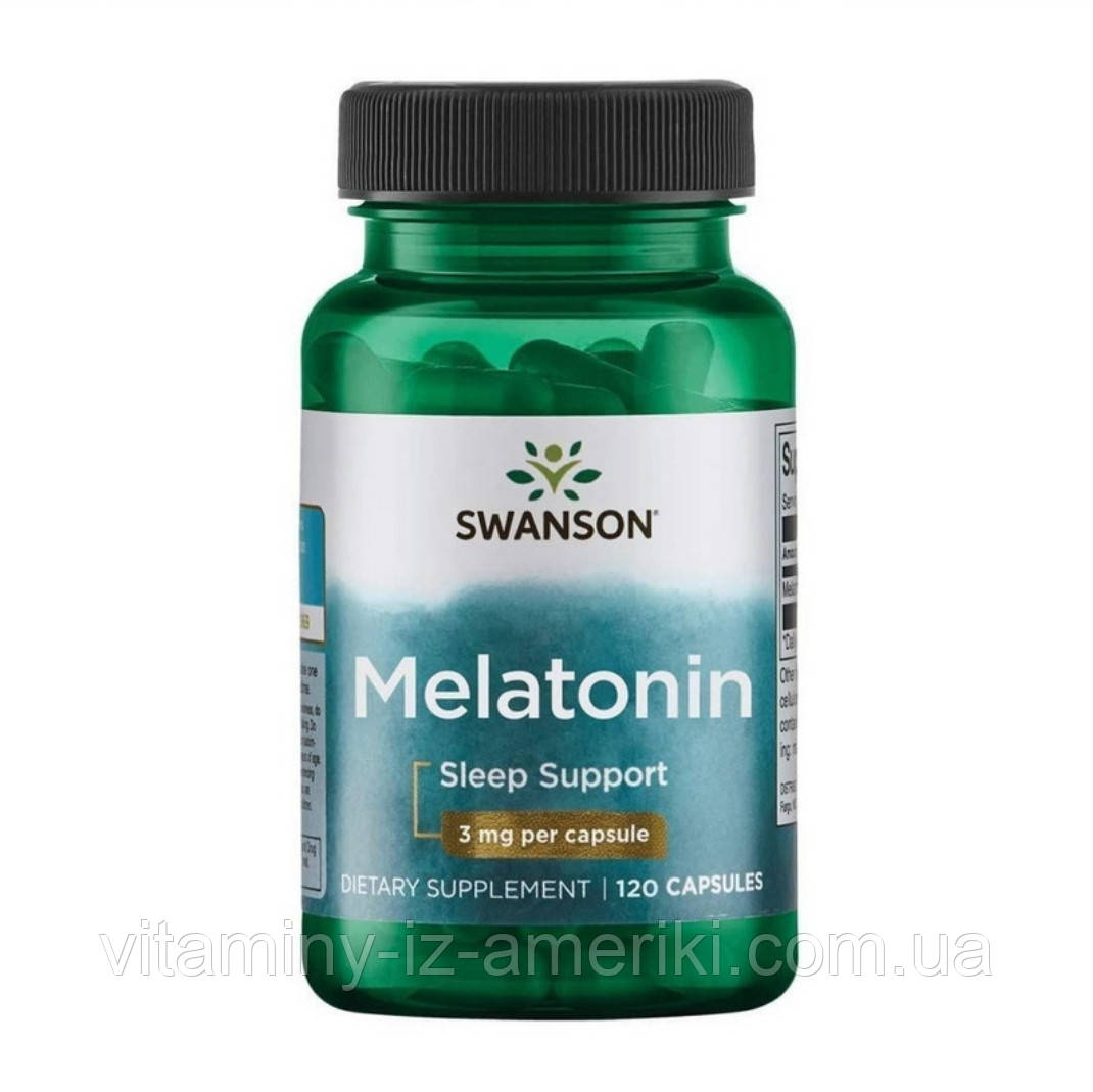 Мелатонін 3мг, 120 табл (США) Swanson melatonin
