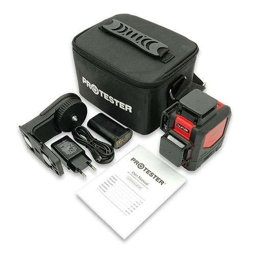 Рівень лазерний LL412R, нівелір, 3x360° (H360/2xV360, червоний промінь), фото 1