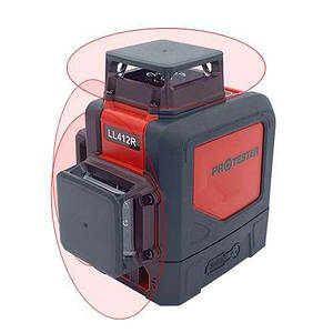 Рівень лазерний, нівелір, 3x360° (H360/2xV360, червоний промінь)