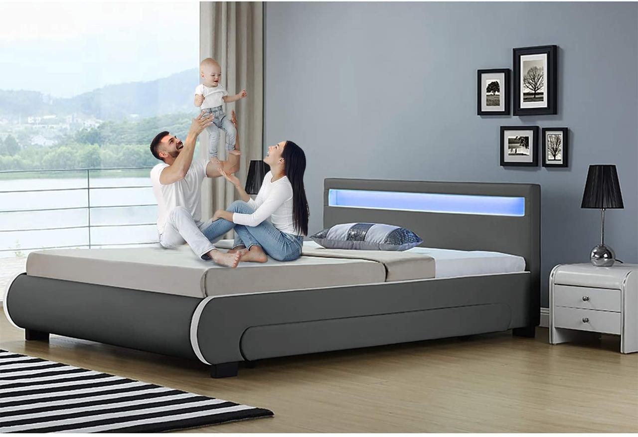Сучасне ліжко BILBAO 180х200 див. з LED підсвіткою