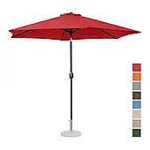 Садовий парасолька - Ø300 см - червоний Uniprodo EX10250121 Садові парасольки Німеччина