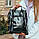 Жіночий шкіряний рюкзак невеликого розміру JZ NS8 Чорний з натуральної шкіри 24x19x12, фото 5