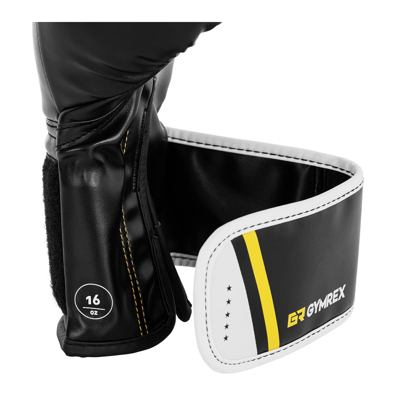 Боксерские перчатки - 16 унций - черный Gymrex EX10230074 Инвентарь для бокса Германия - фото 3 - id-p1505812240