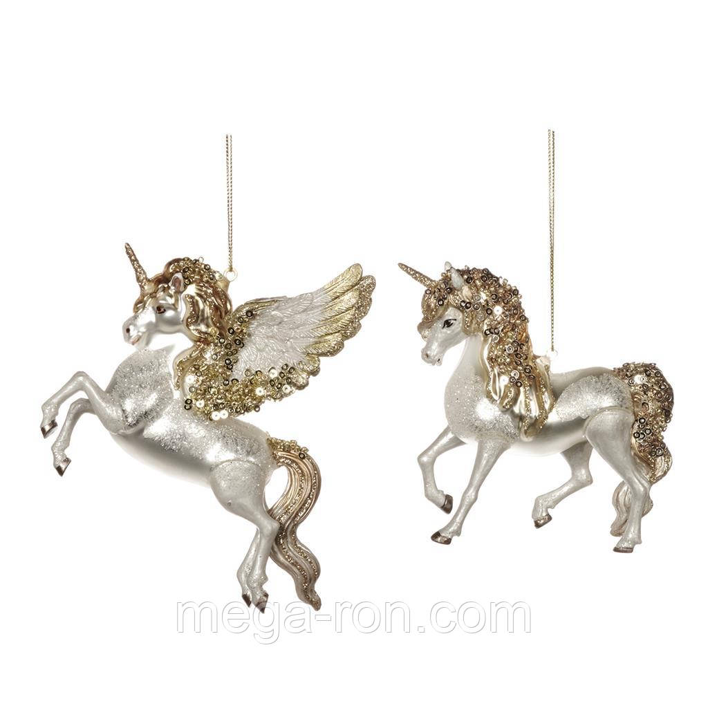 Ялинкова іграшка казковий Єдиноріг/Пегас 15cm Goodwill (ціна за 1 штуку)