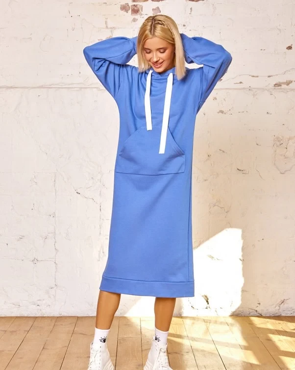 Плаття ISSA PLUS 12889 XXL блакитний