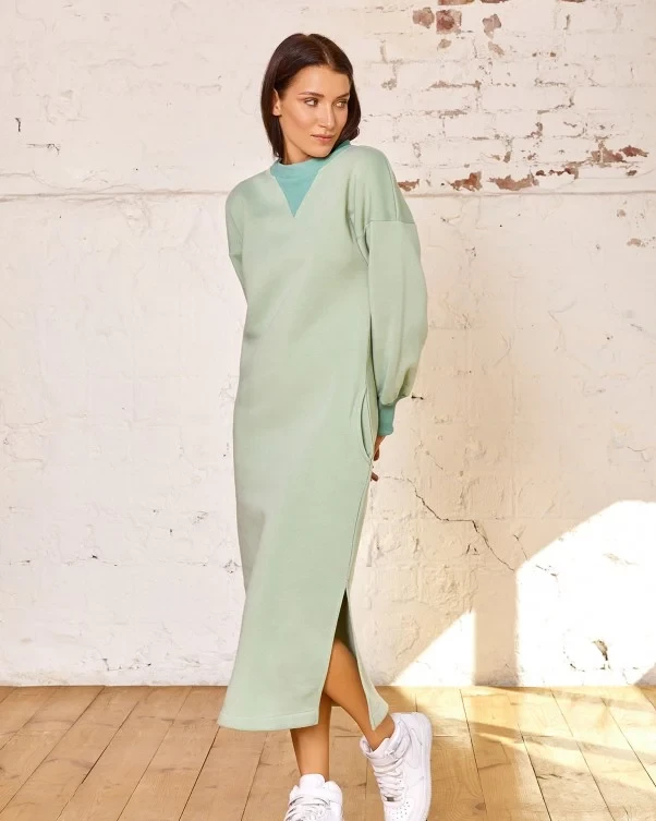 Плаття ISSA PLUS 12946 XXL оливкове
