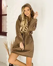 Плаття ISSA PLUS 12959 XL коричневий, фото 5
