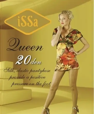 Колготки ISSA PLUS Queen20 2 чорний, фото 2