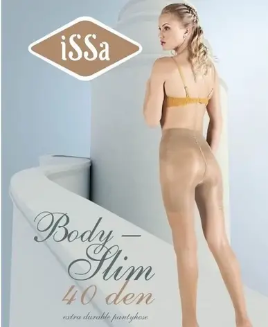 Колготки ISSA PLUS BodySlim40 3 тілесний, фото 2