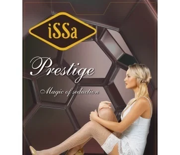 Колготки ISSA PLUS PrestigeСітка 3/4 білий