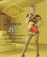 Колготки ISSA PLUS Queen20 2 антрацит