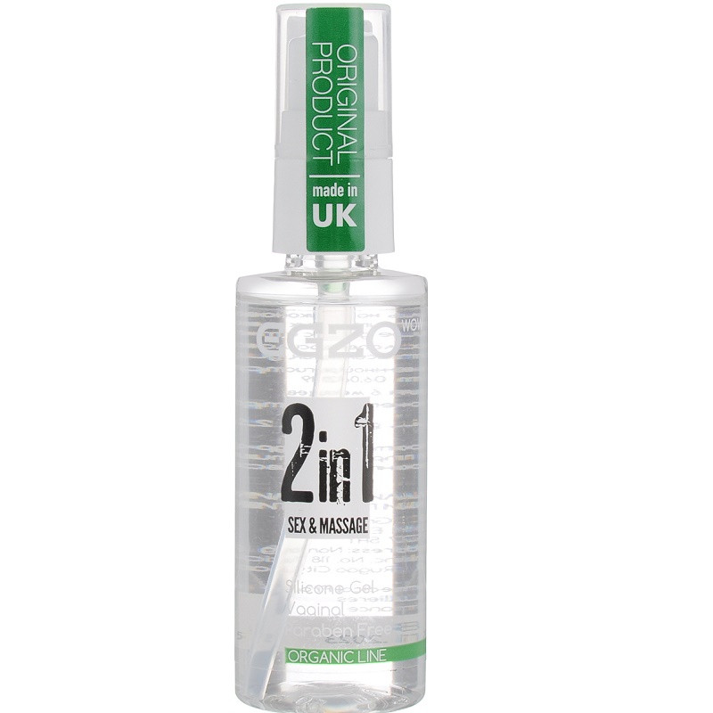 Вагінальний силіконовий органічний лубрикант EGZO "WOW 2in1" 50 ml
