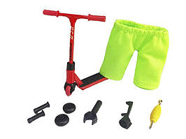 Фінгер Самокат для пальців з аксесуарами  Червоний Хіт продажу!