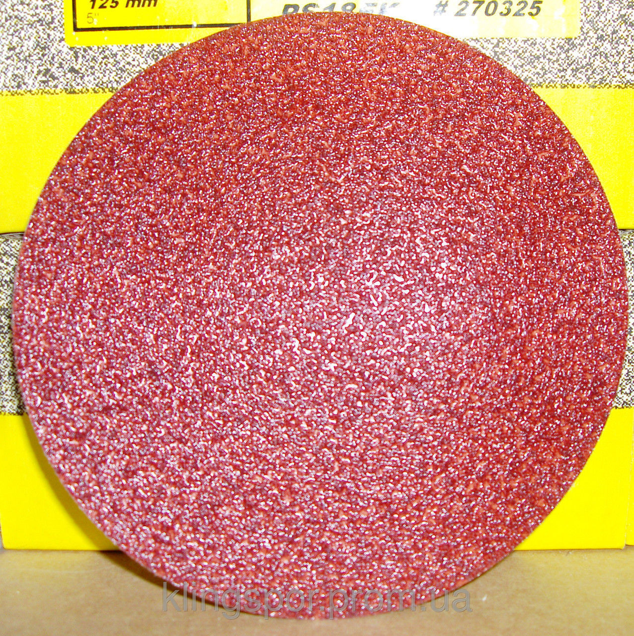 Шліфувальний круг на липучці Klingspor 125 мм 100 зерно - фото 1 - id-p234161124
