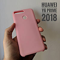 Чехол-накладка СИЛИКОН КЕЙС розовый для Huawei Y6 Prime 2018 #