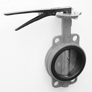 Задвижка поворотная Баттерфляй диск нержавеющая сталь упл. EPDM Ду250 Ру16 - фото 1 - id-p4040166