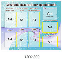 Стенд для школи "Атестація педагогічних працівників"