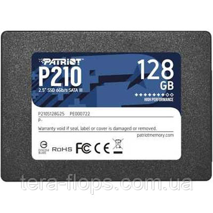 SSD накопичувач Patriot 128gb (P210S128G25) (DC), фото 2