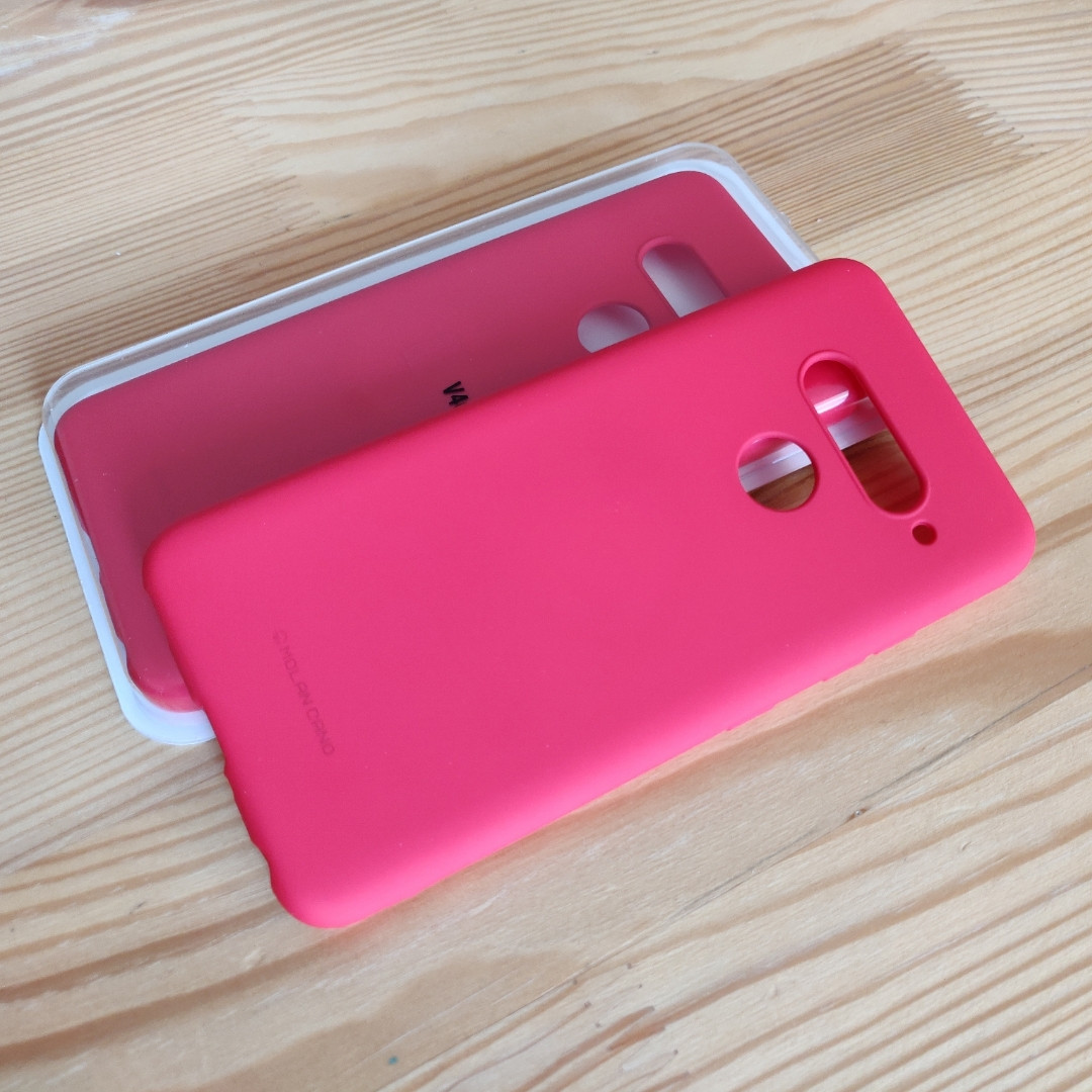 Силиконовый софт тач чехол для Lg V40 Molan Cano КРАСНЫЙ: продажа, цена ...