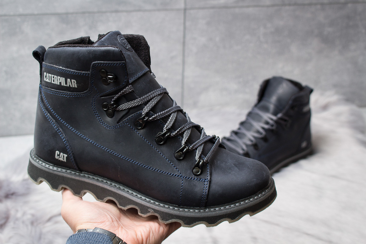 Черевики шкіряні зимові CAT Rider Nubuck Denim