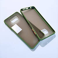 Протиударний чохол LikGus + плівка для камери Poco X3 NFC / Pro ХАКІ