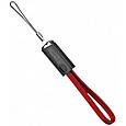 Кабель USB-MicroUSB 0.22м ColorWay, 2.4А, брелок, червоний (CW-CBUM022-RD) (код 114659), фото 3