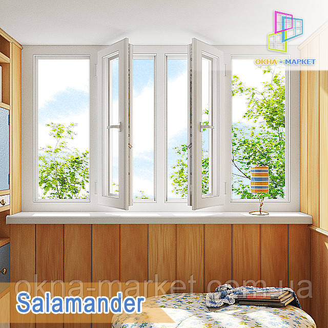 Металопластикова лоджія Salamander Blu Evolution, фото 1