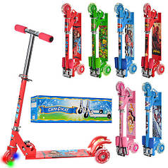 Самокат Триколісний SC 3-6 сталь, світяться колеса