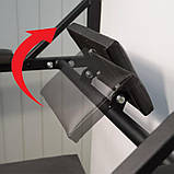 Турнік з адаптивною спинкою (до 300 кг*) 3 в 1 Workout домашній настінний (на стіну) з рамкою, фото 2