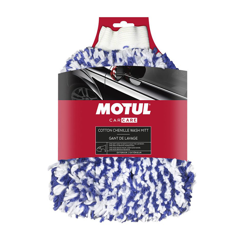 Рукавиця для миття автомобіля Motul Car Care Cotton Chenille Wash Mitt (850132/110112) 1шт.