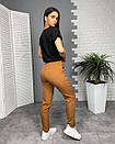 Класичні і красиві жіночі прямі брюки з кишенями "Jenifer". Класні повсякденні штани для жінок на, фото 4
