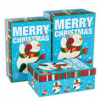 Коробка подарункова новорічна "Сніговик"