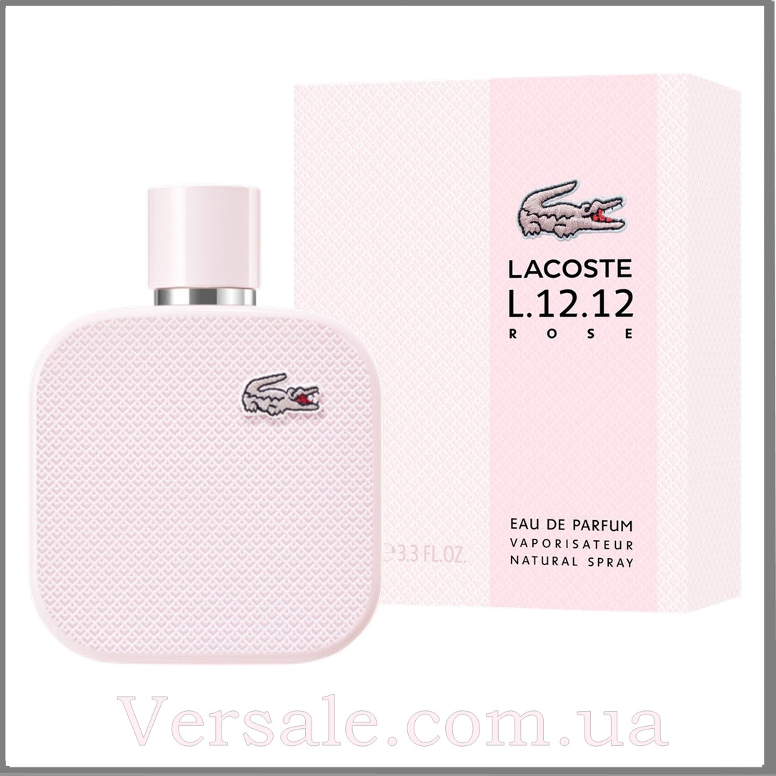 Lacoste L. 12.12 Eau de Parfum Rose For Her парфумована вода 100 ml. (Лакост Л. 12.12 Єау де Парфум Роуз)