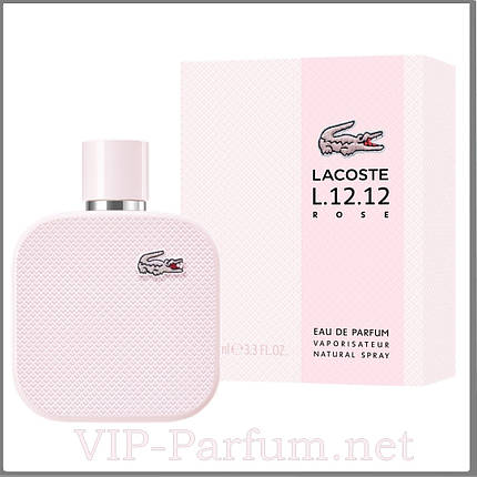 Lacoste L.12.12 Eau de Parfum Rose For Her парфумована вода 100 ml. (Лакост Л.12.12 Еау де Парфум Роуз), фото 2