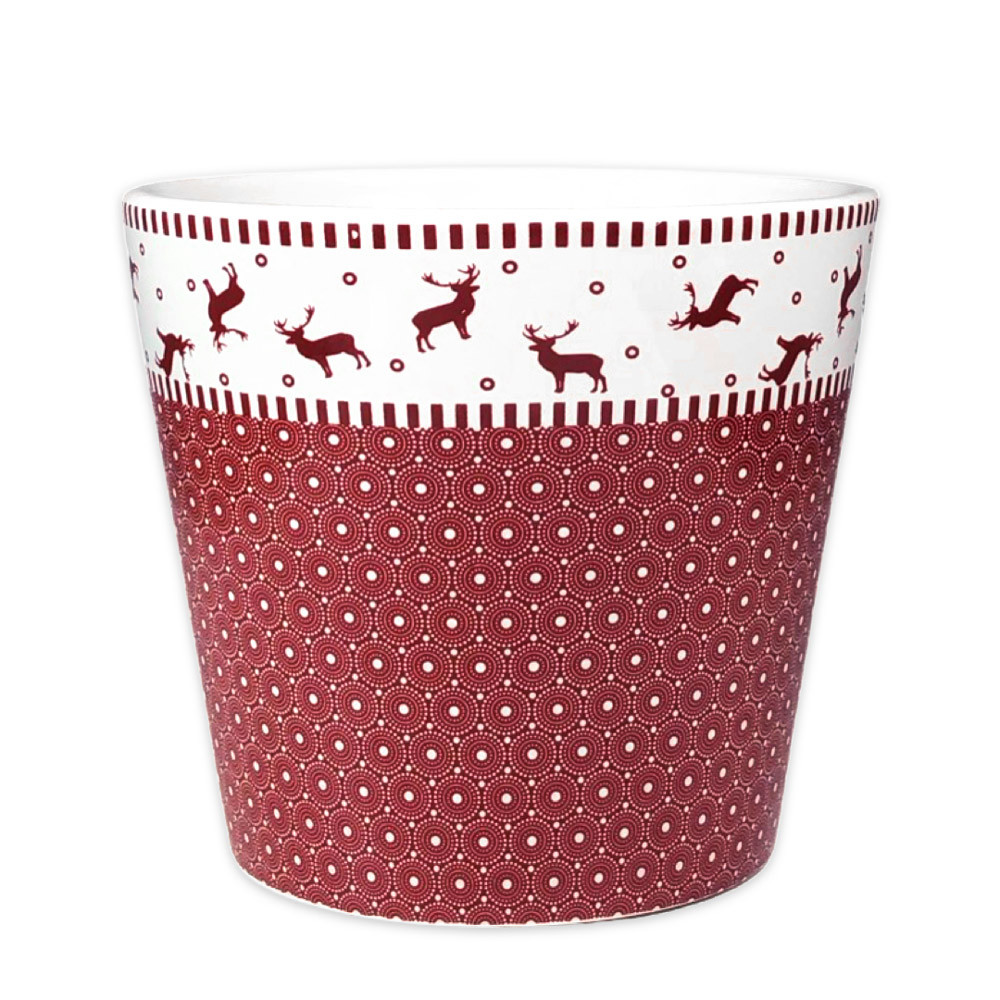 Кашпо новорічне з кераміки, фото 1