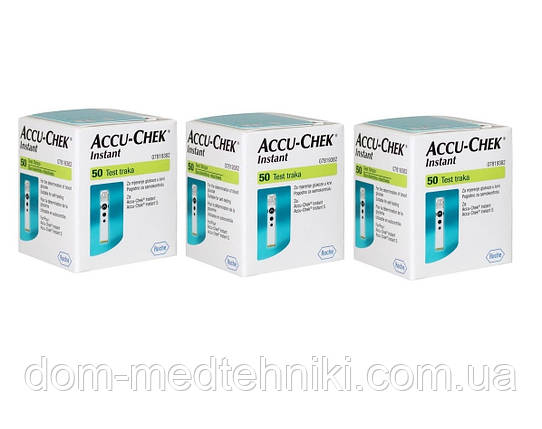 Тест-смужки Accu-Chek Instant / Акку-Чек Інстант No50 - 3 уп., (01.2025), фото 1