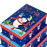 Коробка новорічна "Пингвинчик" (3 розміри), фото 4