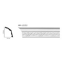 Карниз потолочный с орнаментом Classic Home New HM-12152 лепной декор из полиуретана,