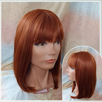Перука довге каре з термоволокна яскраво-мідний 5161А - 130А