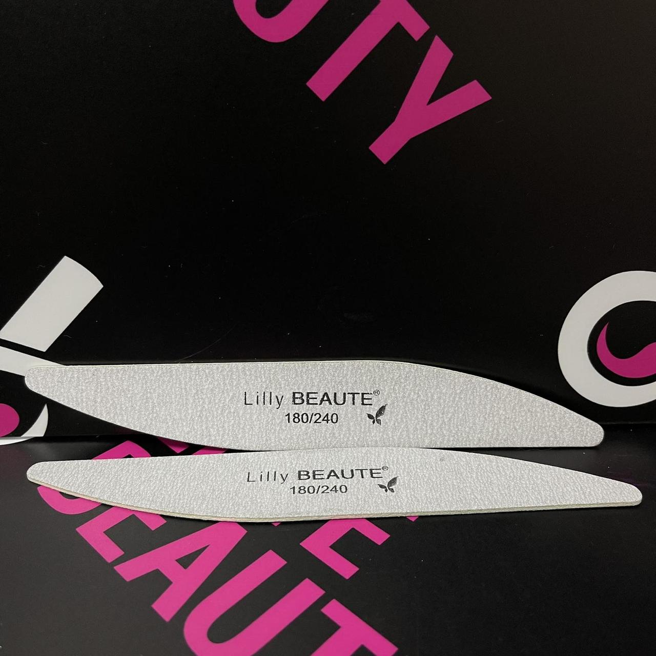 Пилка-бумеранг (банан) для нігтів Lilly Beaute 180/240