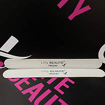 Пилочка для нігтів на дерев'яній основі Lilly Beaute 180/240, фото 5