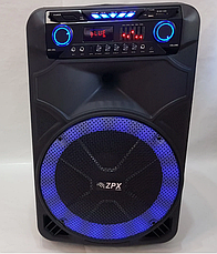 Професійна акумуляторна акустична система ZPX ZX7766 з TWS/Bluetooth/USB/FM, фото 3