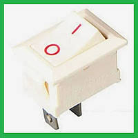 Кнопка KCD1-101, вимикач, тумблер 2 положення 2 контакти. 21*15 мм