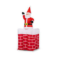 Немецкий надувной Санта Клаус в дымоходе / Надувний Санта Клаус в димоході OneConcept Merry Surprise