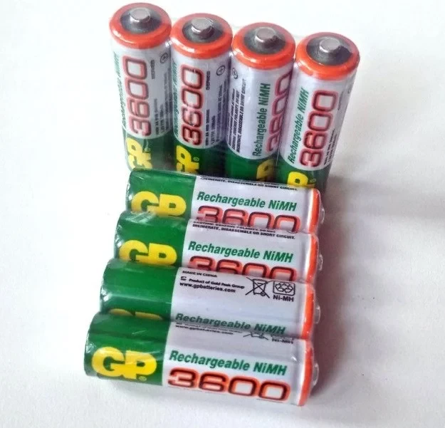 Акумулятор GP 3600 мА·год 1.2V Ni-MH 14500 AA R06 Пальчикові, фото 1
