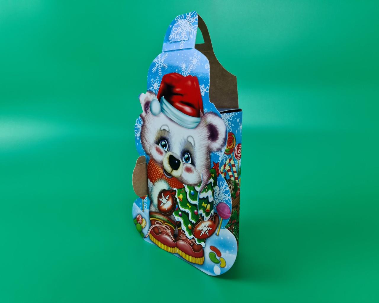 Новорічна картонна коробка для цукерок, "Лускунчик", на 700грамм, (25 шт)