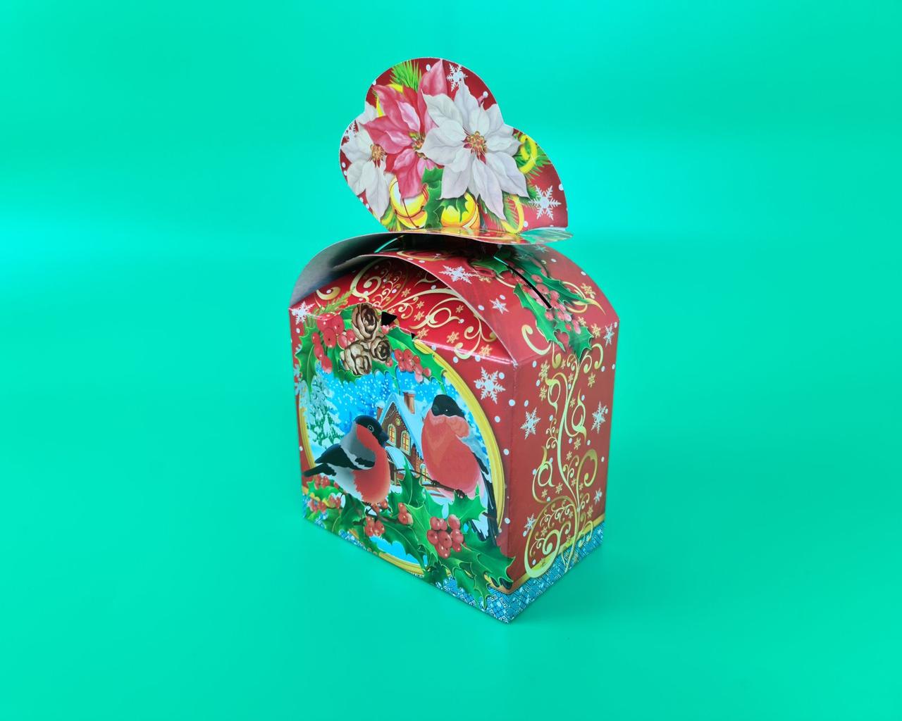 Новорічна картонна коробка для цукерок, "Лускунчик", на 700грамм, (25 шт)