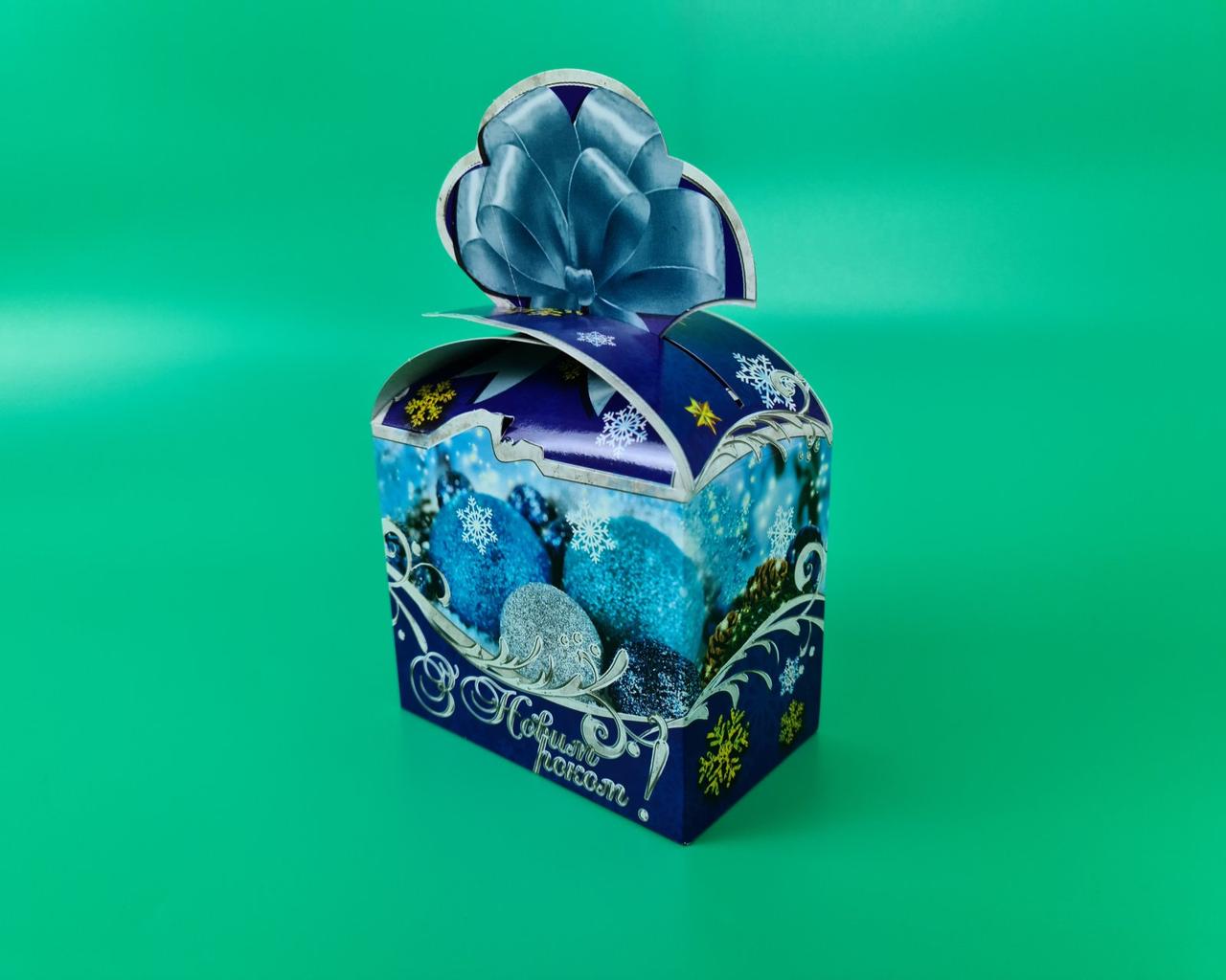Новорічна картонна коробка для цукерок, "Лускунчик", на 700грамм, (25 шт)