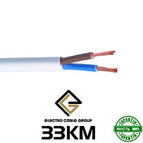 Провід ПВС 2х2,5 ЗЗЦМ, Круглий, Мідний, Гнучкий, Багатожильний, Кабель для підключення електроустаткування, фото 2